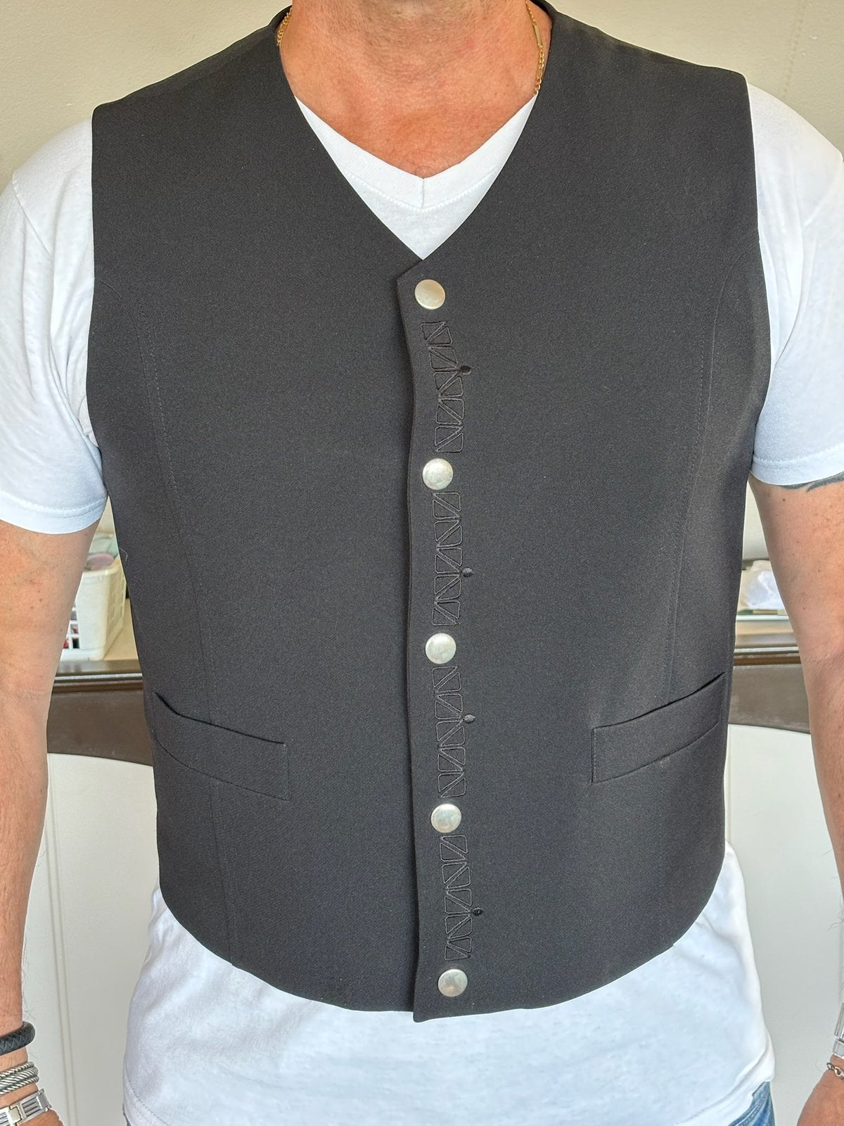 Diverse kostuums, colberts en singlet, Ophalen of Verzenden, Gedragen, Maat 48/50 (M), Zwart