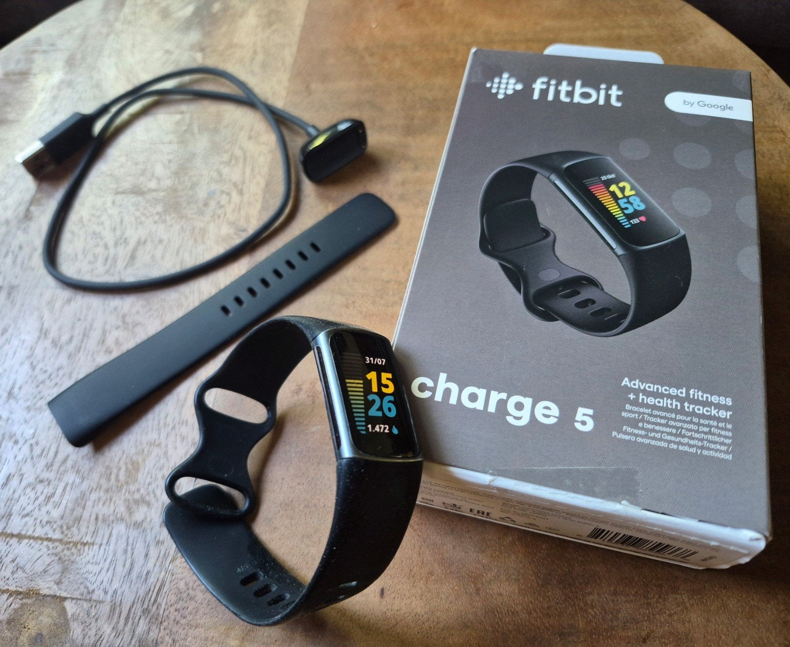 Fitbit Charge 5 stappenteller - in prima staat, Ophalen of Verzenden, Zo goed als nieuw, Overige merken