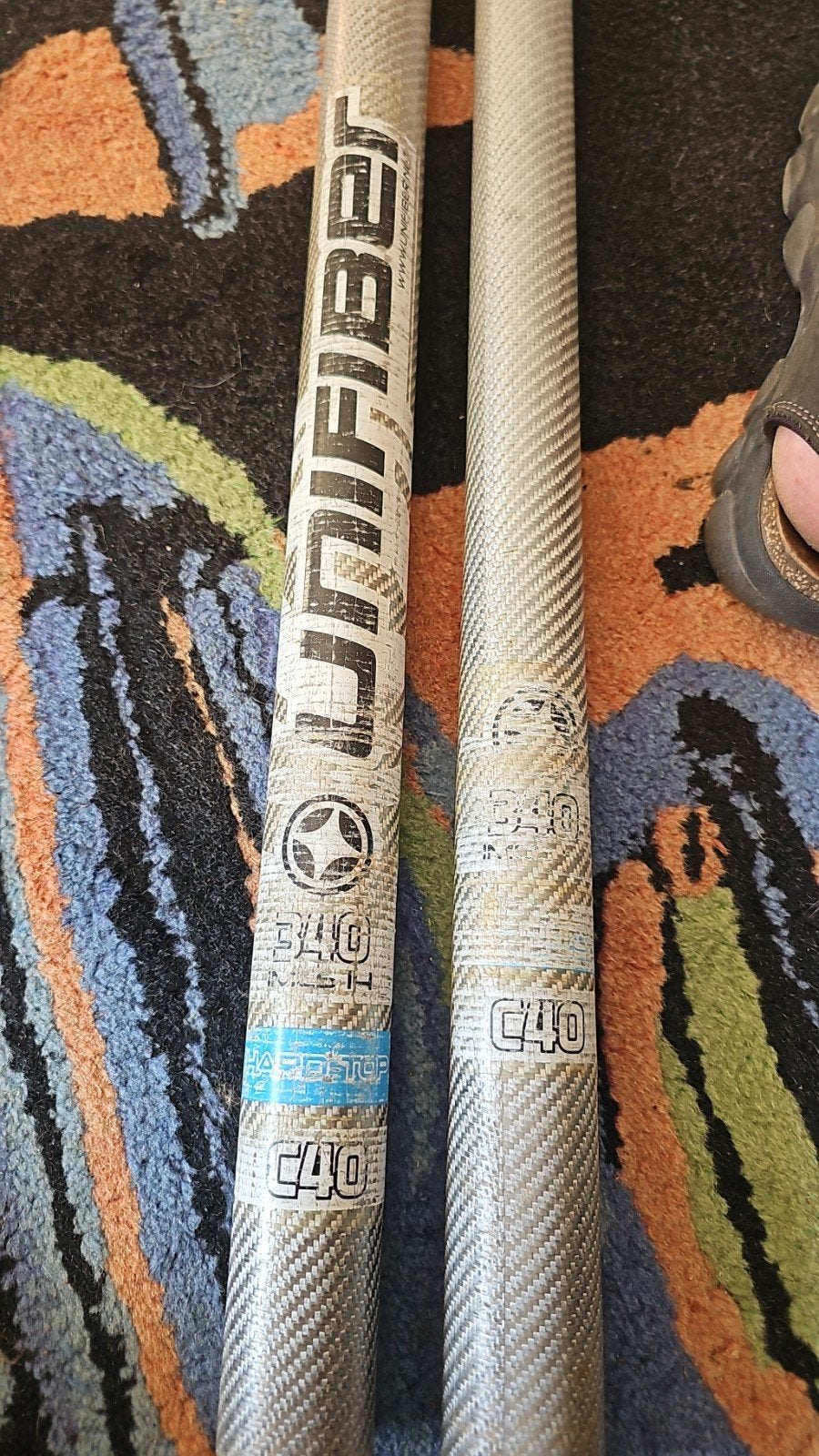 Mast 340 - unifiber - 40%, Watersport en Boten, Windsurfen, Ophalen, Gebruikt, Met voetbanden, Minder dan 250 cm