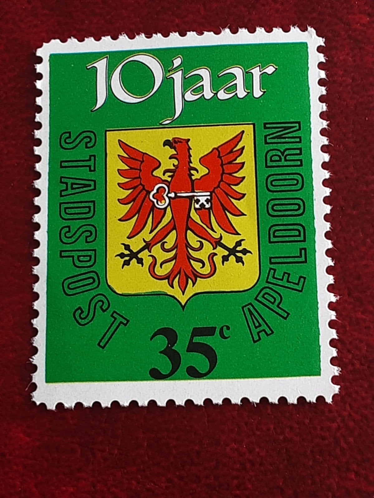 Stadspost Apeldoorn. 10 Jaar Stadspost  35ct ( pf), Ophalen of Verzenden