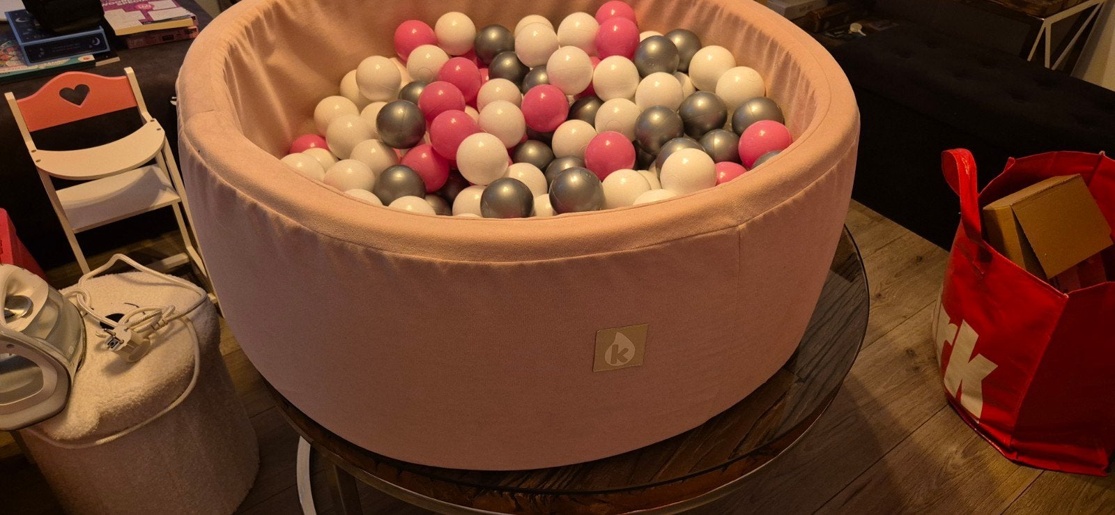 Velvet ballenbak met 100 ballen, Ophalen of Verzenden