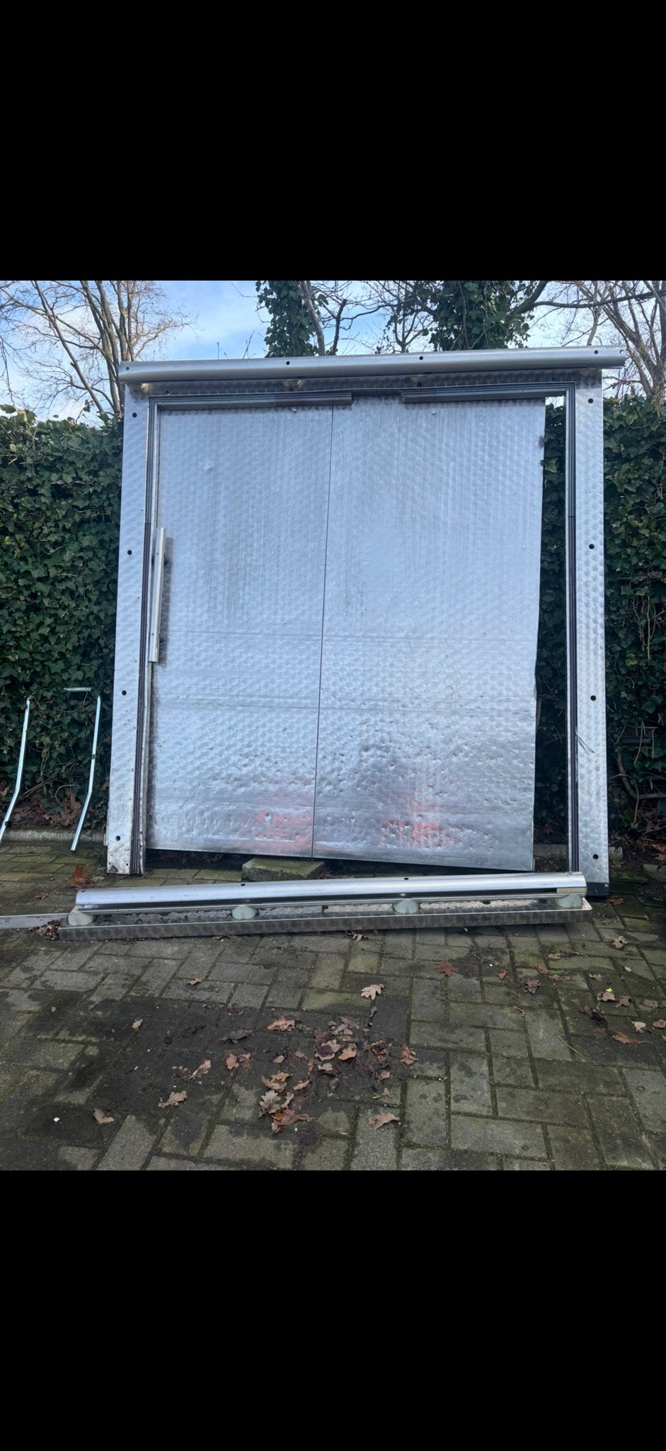 RVS Koelcel Schuifdeur - Robuust en Isolerend, Doe-het-zelf en Verbouw, Ophalen, Gebruikt, Overige typen, Schuifdeur