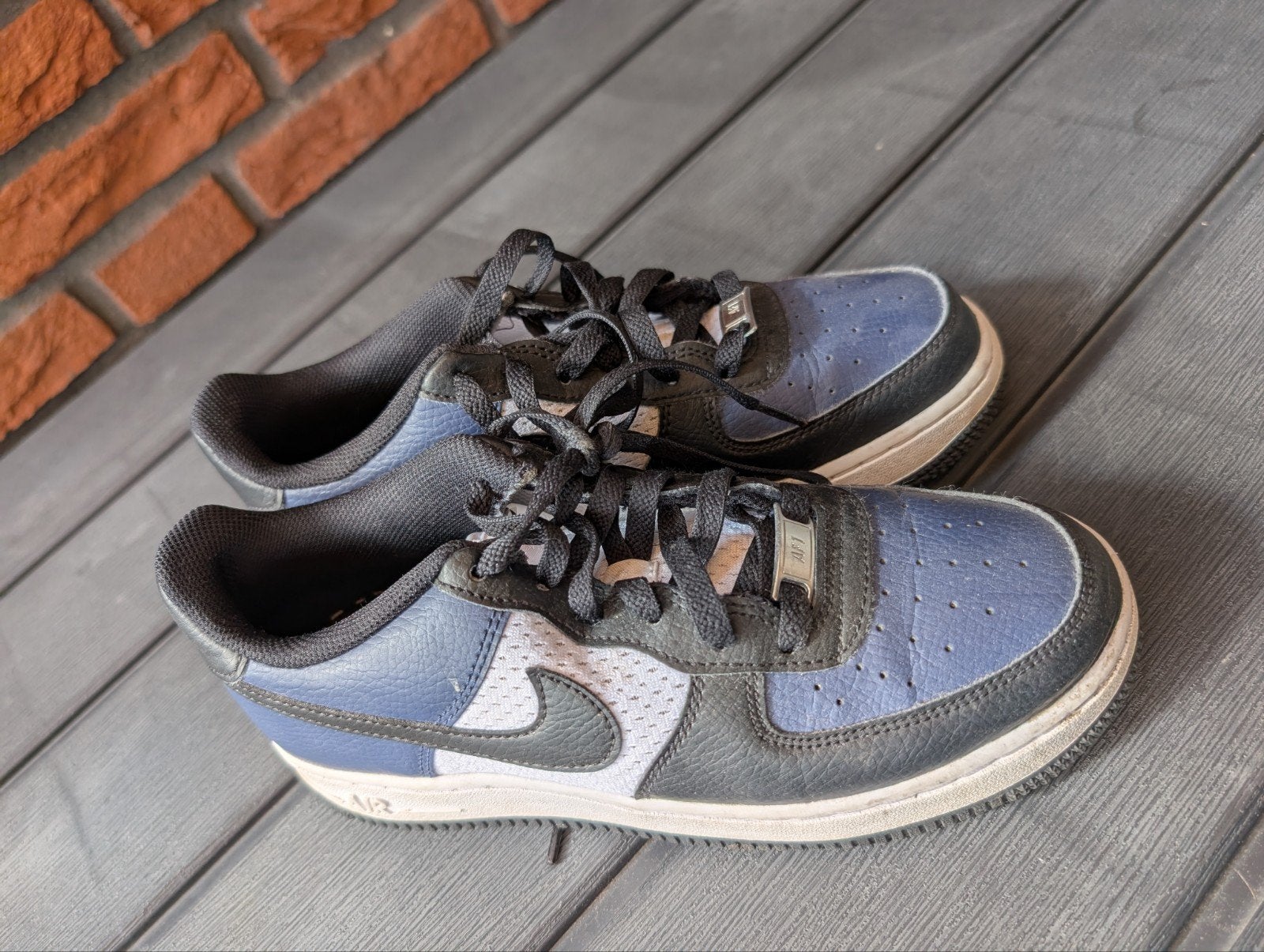 Nike Air Force 1 Sneakers - Maat 38 - Blauw/Zwart, Kleding | Heren, Ophalen of Verzenden, Zo goed als nieuw