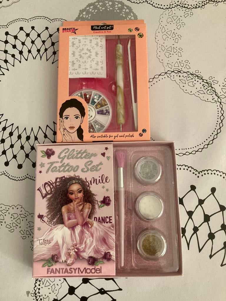 Topmodel glitter tattoo en nail art, Overige kleuren, Nieuw, Ophalen of Verzenden, Handen en Nagels
