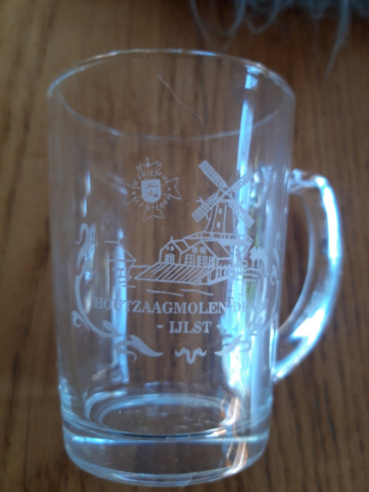 Theeglas Houtzaagmolen De Rat IJlst, Ophalen, Glas of Glazen, Overige stijlen, Glas