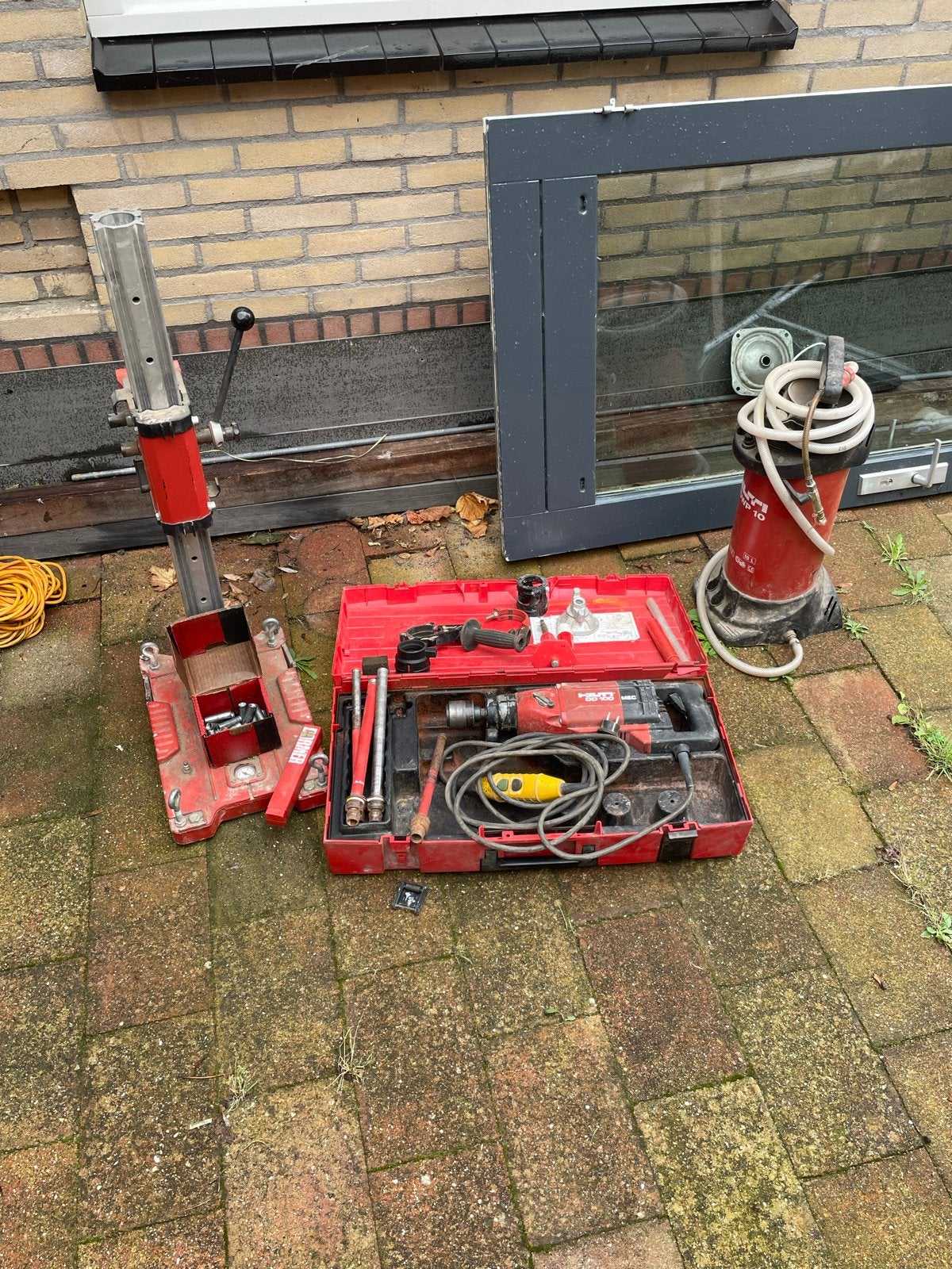 Hilti complete boorset 22mm - 138mm, Ophalen, Boor- en/of Breekhamer, Klopboormechanisme, Gebruikt