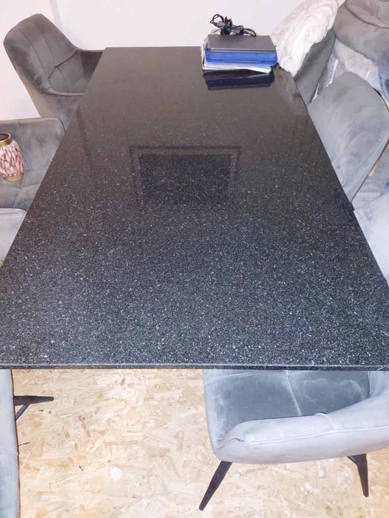 Granieten eettafel 180x60 - Zeer degelijk en zwaar, Ophalen