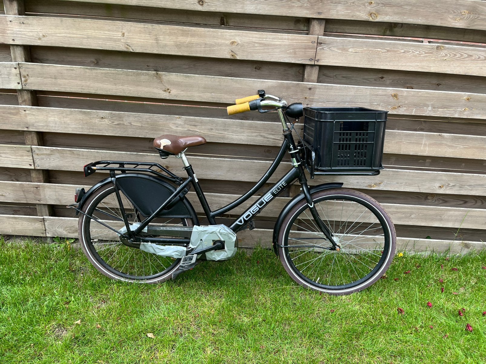 Zwarte vogue fiets 26 inch, Minder dan 47 cm, Ophalen, Gebruikt, Versnellingen