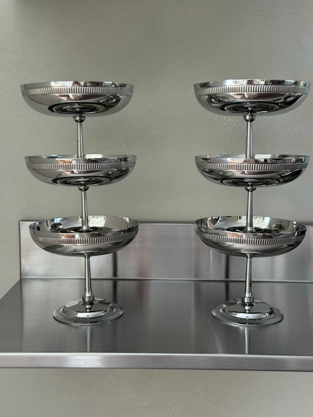 Inox ijscoupe set, Ophalen of Verzenden