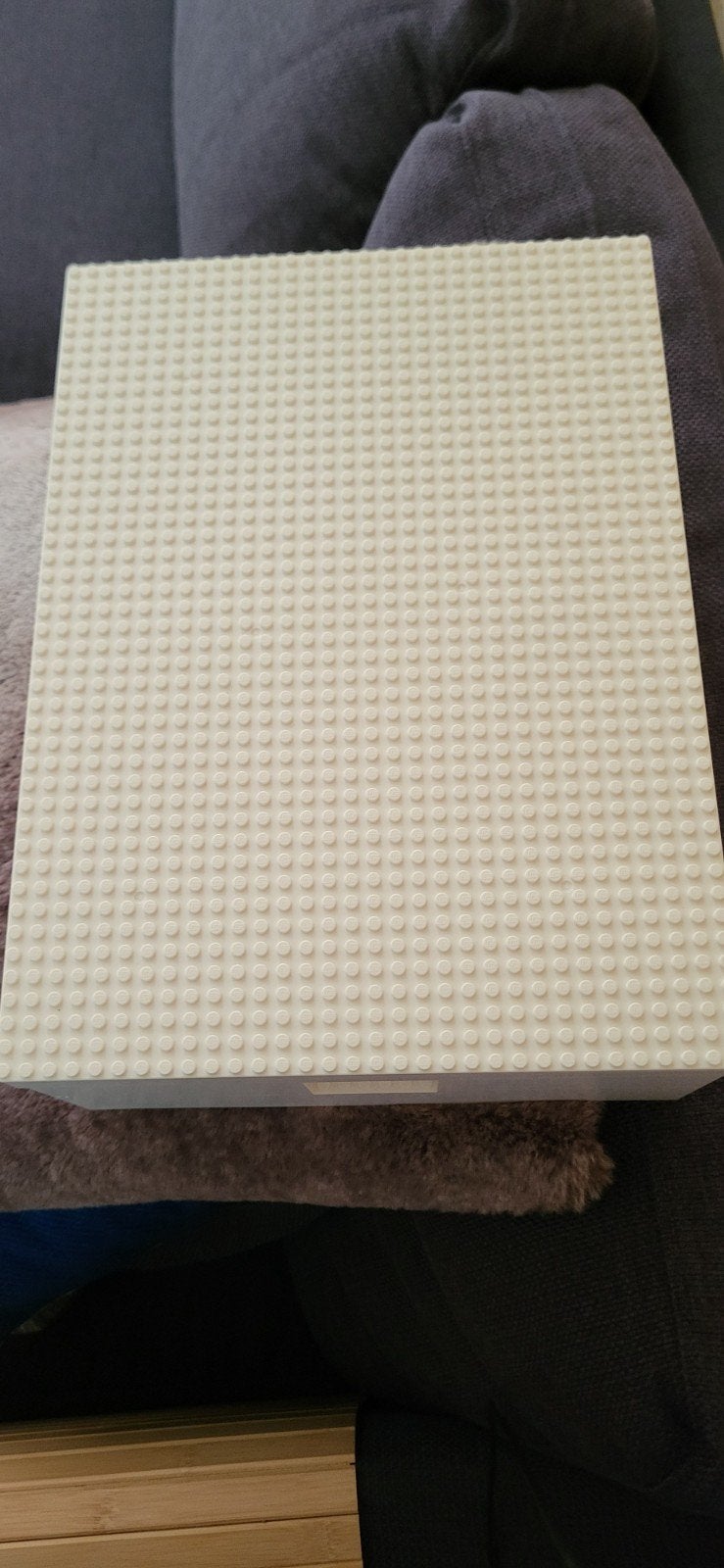 BYGGLEK LEGO opbergdoos met deksel, wit, 35x26x12 cm, Ophalen of Verzenden, Zo goed als nieuw, Overige merken