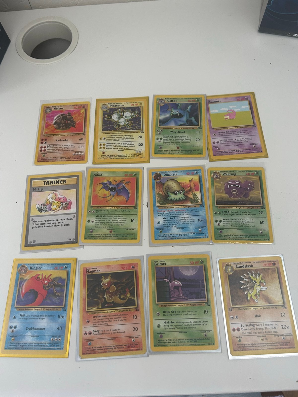 Oude Fossil Pokémon kaarten - Diverse zeldzame kaarten, Ophalen of Verzenden, Zo goed als nieuw, Meerdere kaarten, Foil