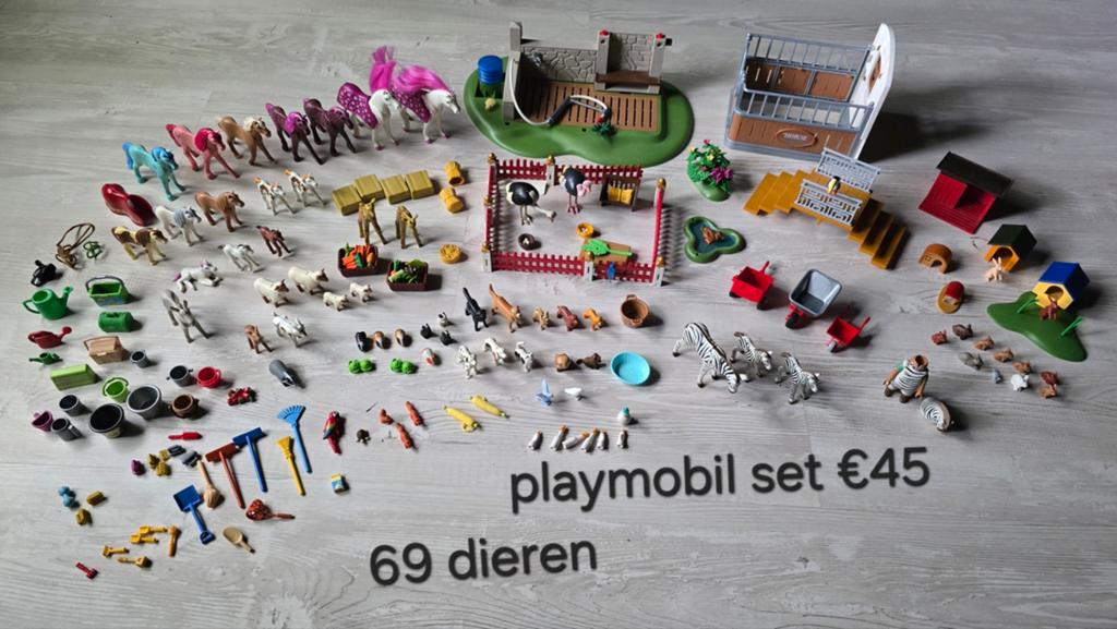 Grote partij playmobil vintage speelgoed, Ophalen, Zo goed als nieuw