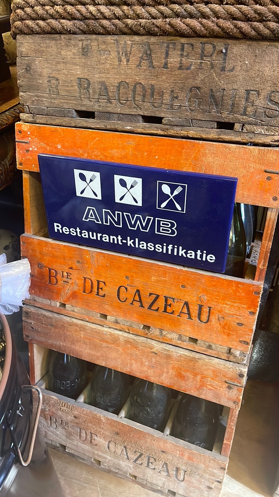 Oud bordje, Verzamelen, Ophalen, Zo goed als nieuw, Reclamebord