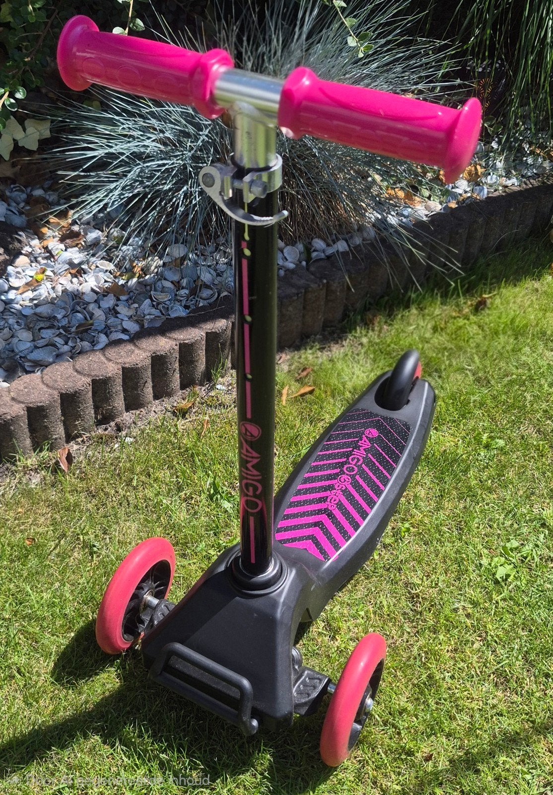 Amigo Step Roze - Drie Wielen voor Stabiliteit, Fietsen en Brommers, Steps, Ophalen of Verzenden, Gebruikt, Gewone step, Amigo