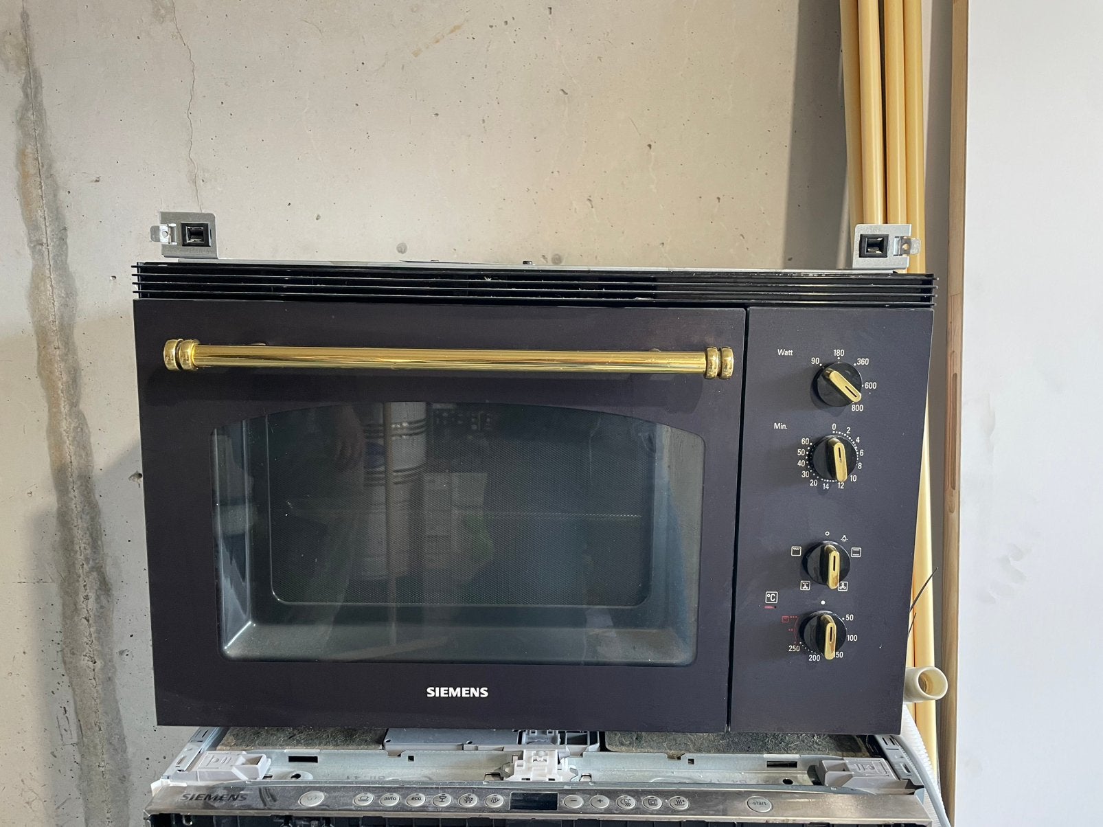Siemens inbouw combi oven-magnetron, Ophalen, Gebruikt