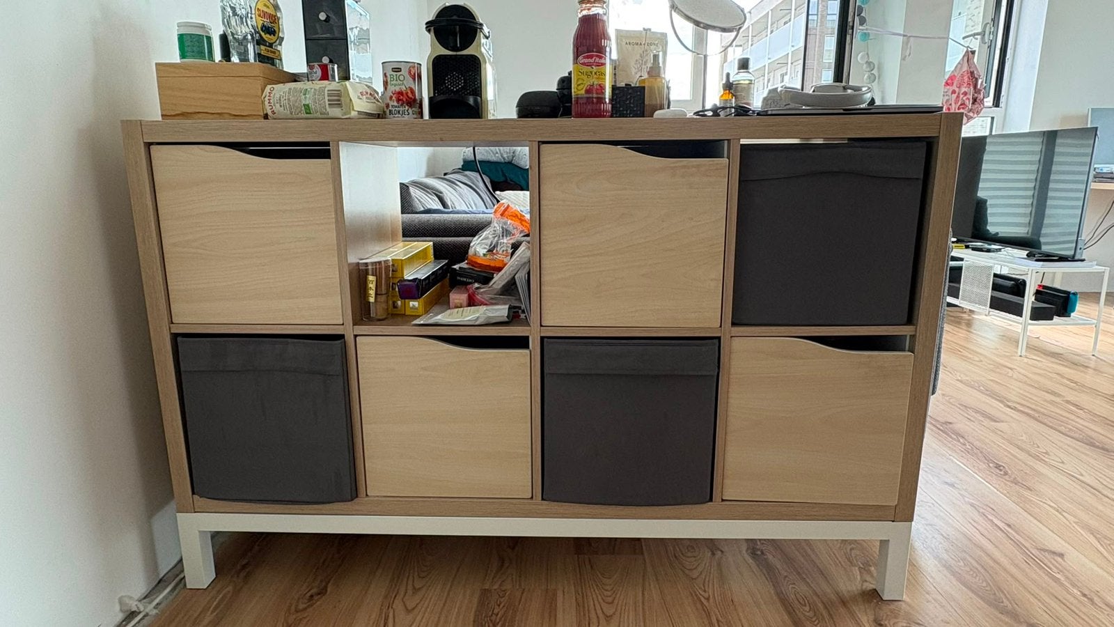 Ikea kallax - all round kast, Ophalen, Zo goed als nieuw, Minder dan 150 cm, Minder dan 100 cm