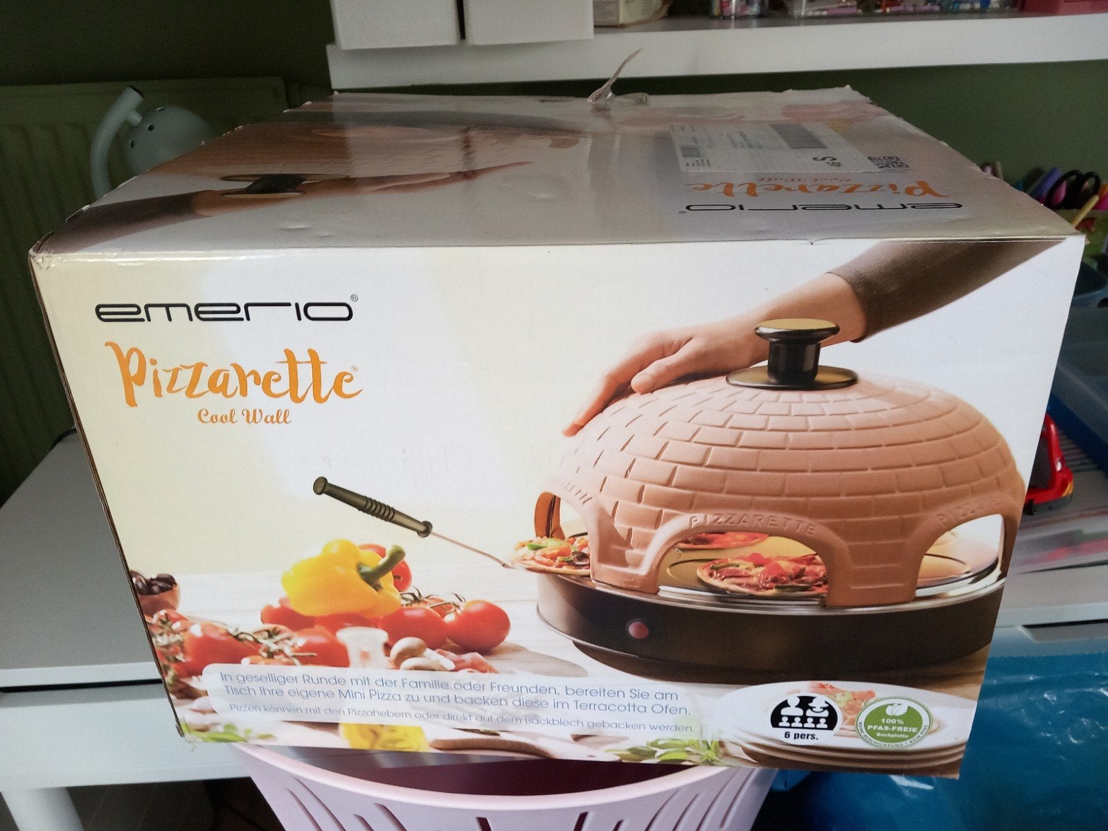 Emerio Pizzarette Cool Wall - Pizzaoven voor 6 personen, Minder dan 45 cm, Overige merken, Pizzaoven, Ophalen of Verzenden