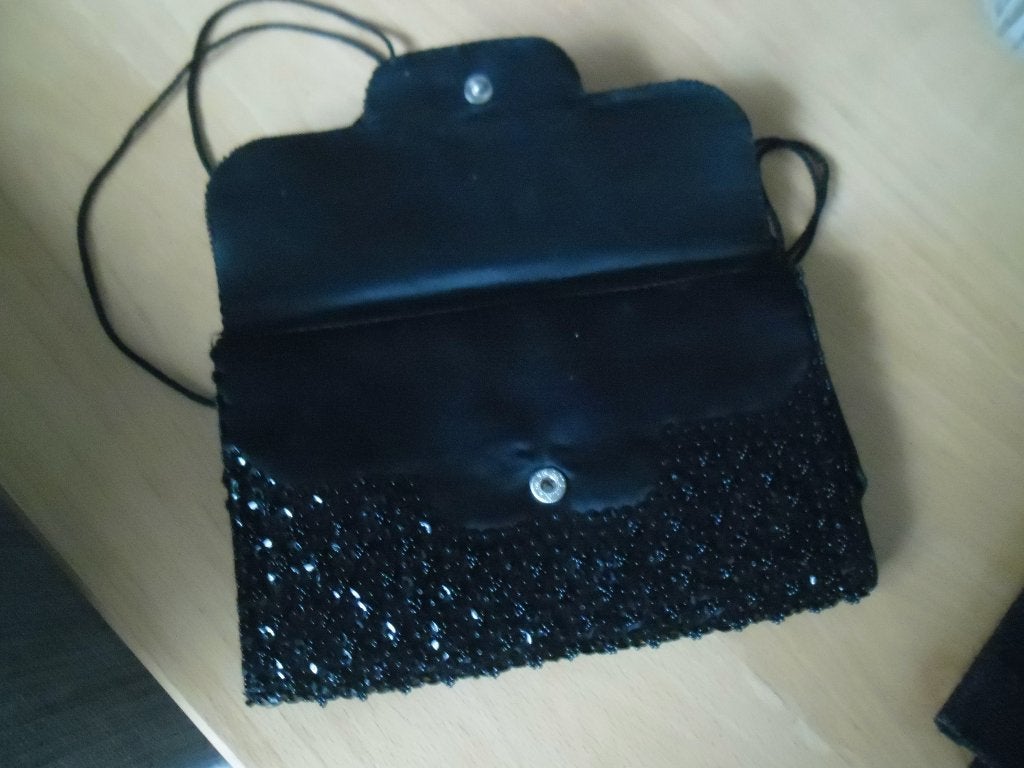 Elegante Zwarte Pailletten Clutch / Avondtasje, Ophalen of Verzenden, Nieuw, Zwart, Overige merken