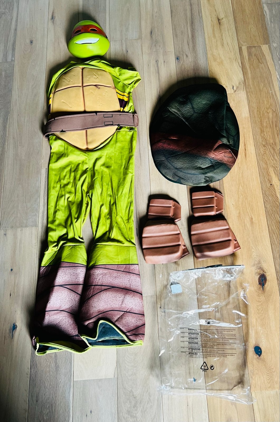 Turtle verkleedpak - maat 152, Ophalen of Verzenden, Gebruikt, 146 t/m 152, Jongen of Meisje