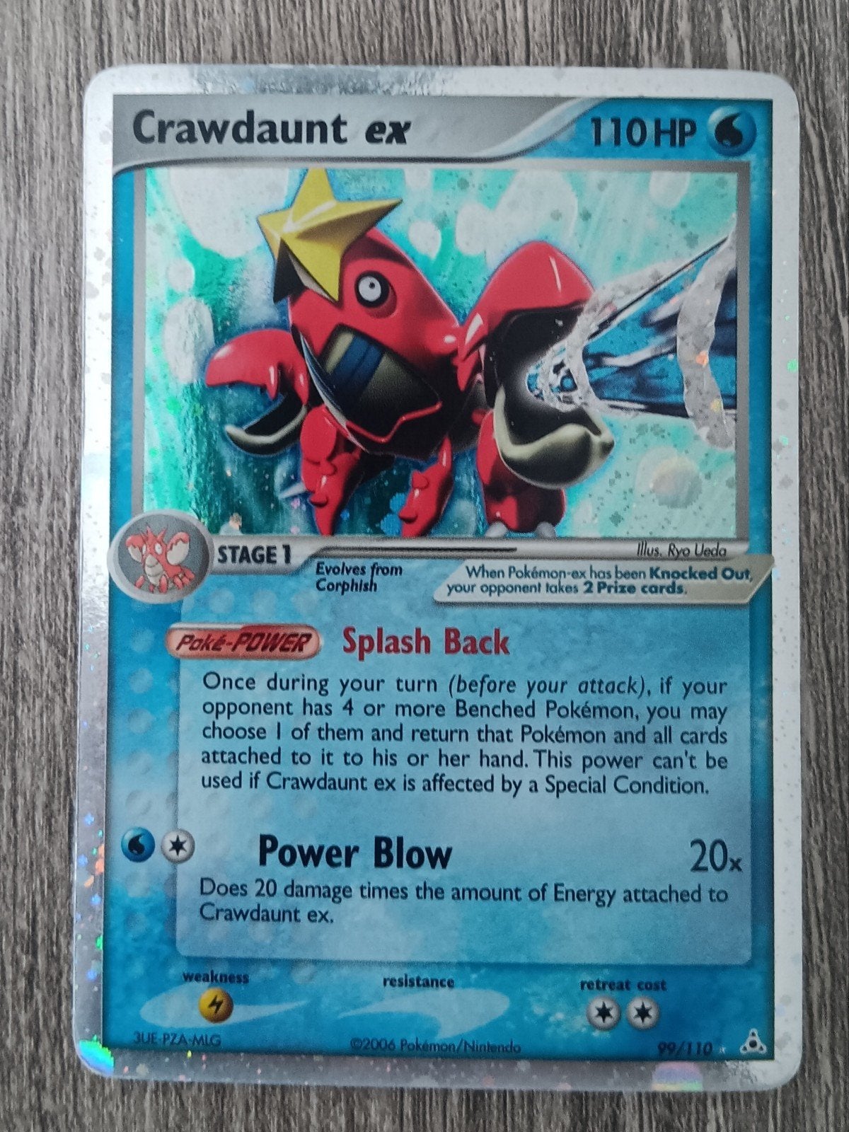 Crawdaunt ex Ex Holon Phantoms, Ophalen of Verzenden, Zo goed als nieuw, Losse kaart, Foil