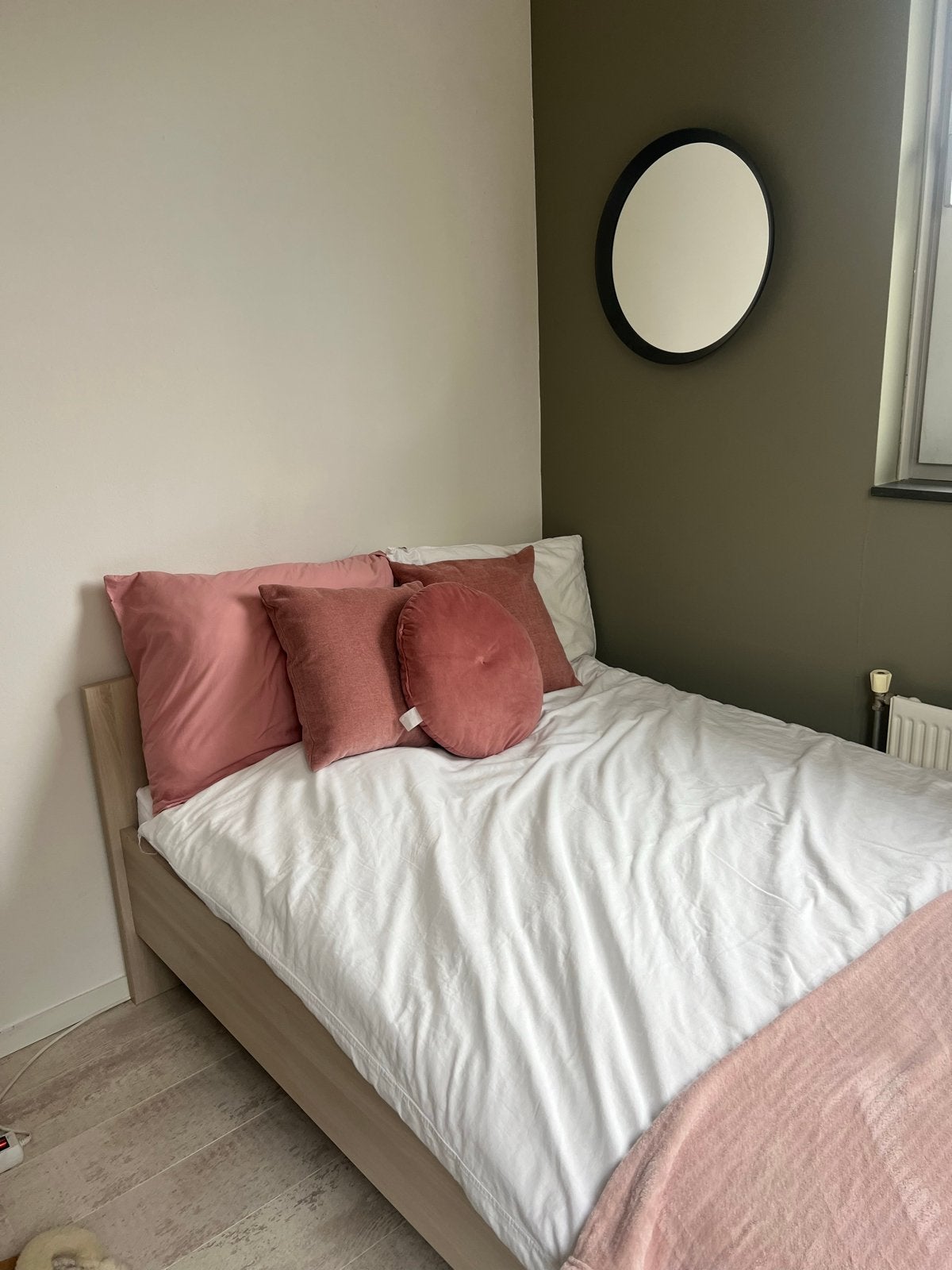 Twijfelaar  met lattenbodem en optioneel matras, Ophalen, Overige kleuren, Zo goed als nieuw, Twijfelaar