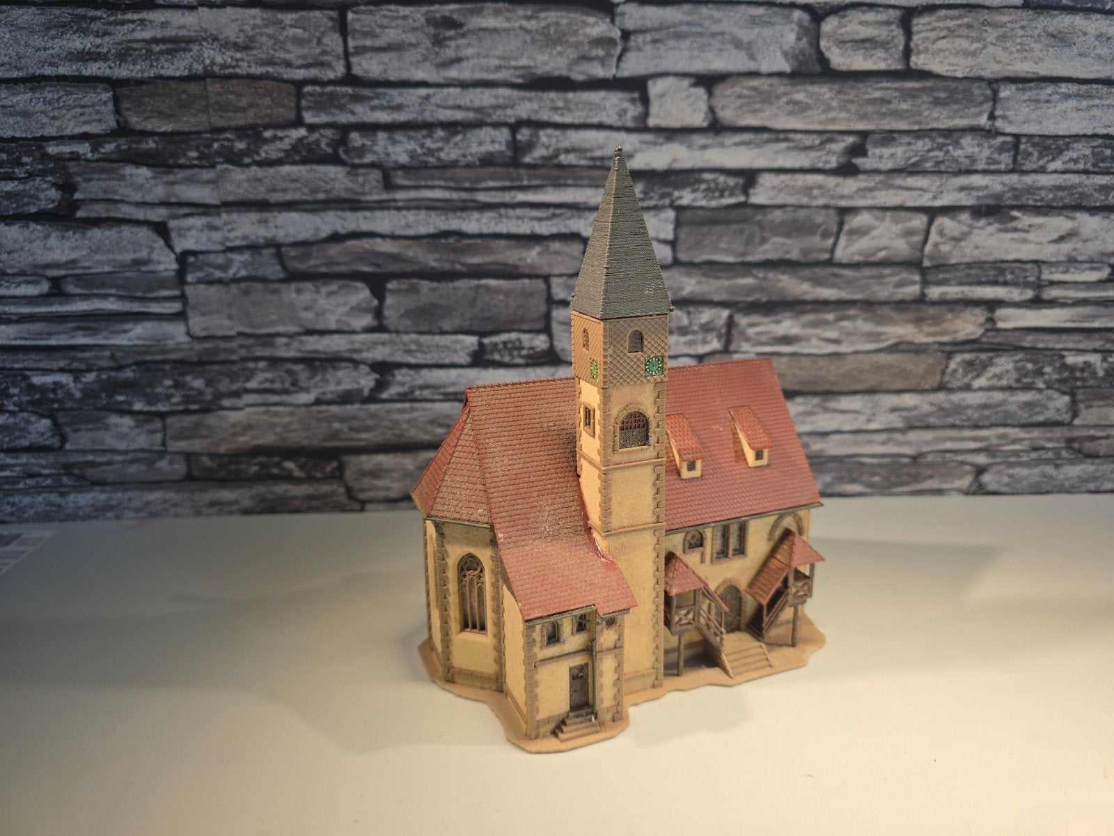 groot kerkgebouw kerk N spoor modeltrein 1:160, Ophalen of Verzenden, Gebruikt, Brug, Tunnel of Gebouw, Overige merken