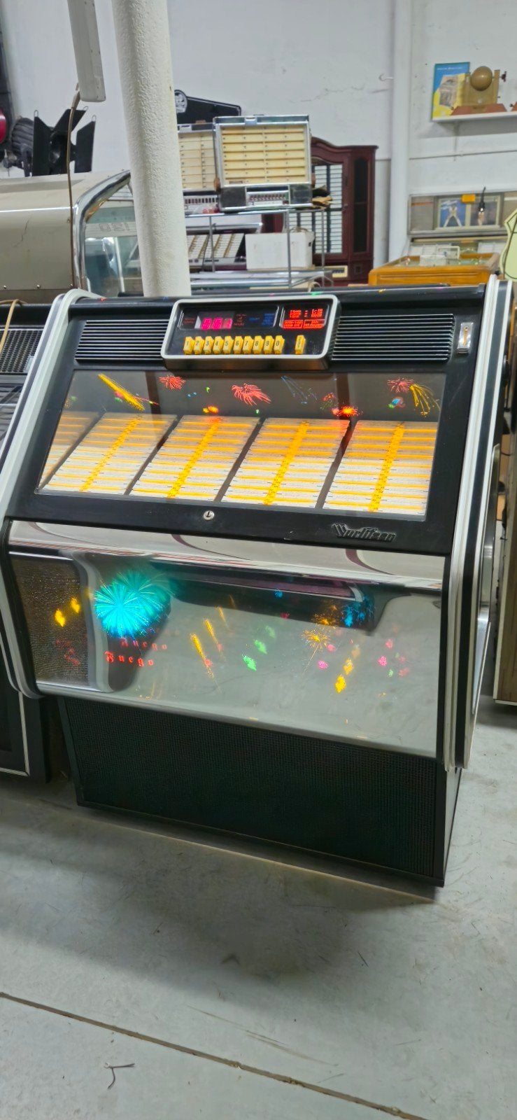 Wurlitzer Fuego prachtig verlicht 3d effect mooi geluid, Zo goed als nieuw, Wurlitzer, 1970 tot heden, Ophalen