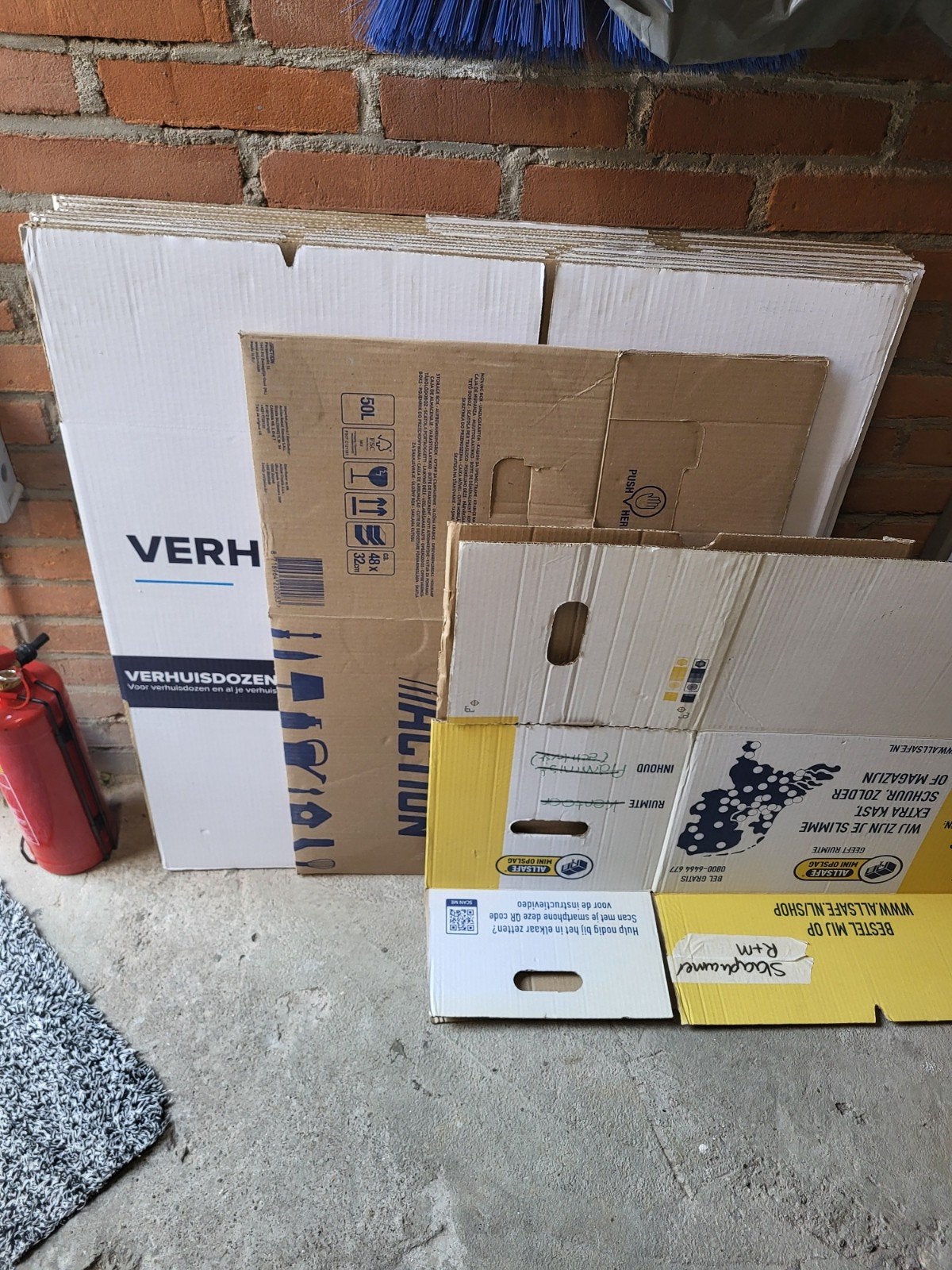 Diverse verhuisdozen - Gebruikt maar in goede staat, Ophalen, 40 tot 60 cm, 50 tot 75 cm, 35 tot 50 cm