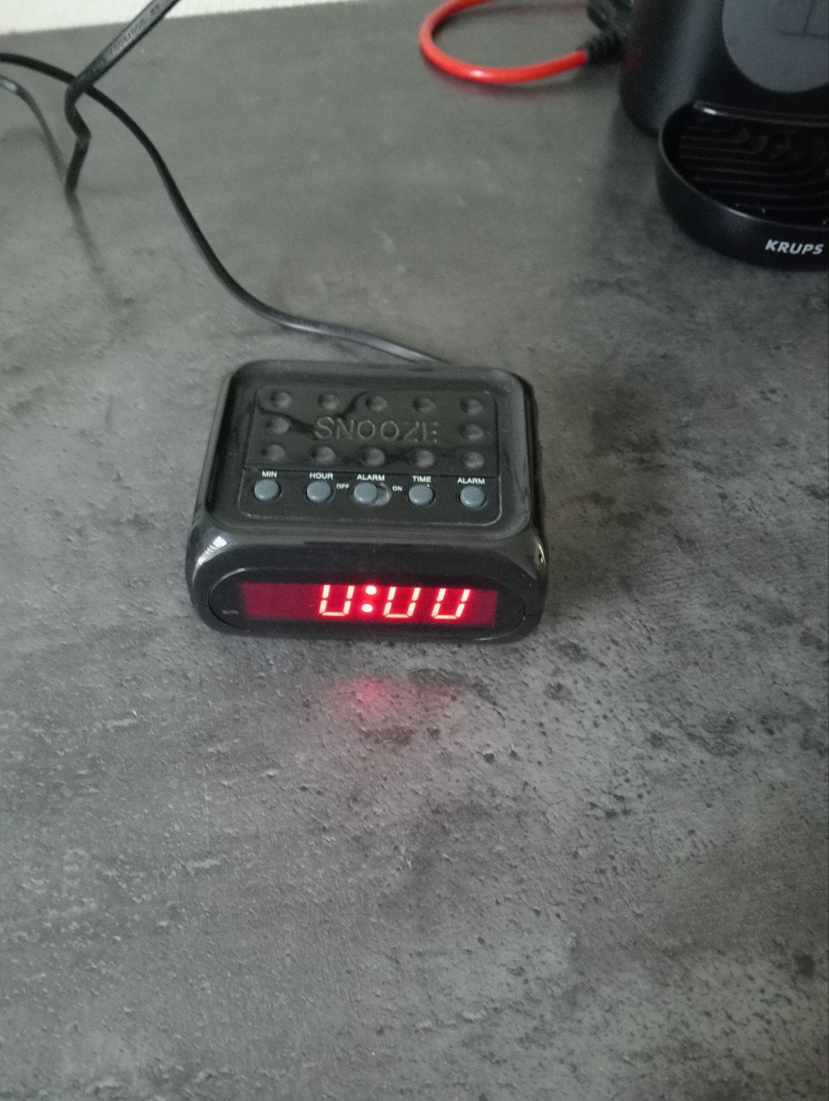 Compacte Digitale Wekker met Snooze Functie, Ophalen of Verzenden, Gebruikt, Digitaal