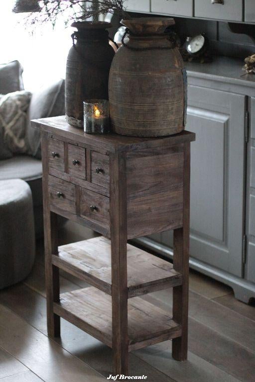 Kast smal massief teak sober, Huis en Inrichting, Ophalen, Www.jufbrocante.nl, Www.jufbrocante.nl, Nieuw