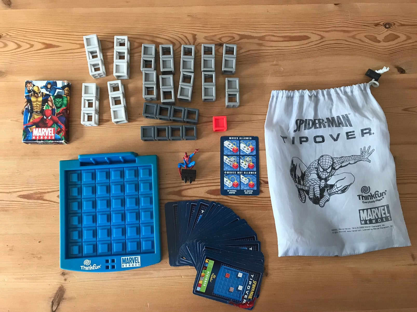 Spiderman tipover Thinkfun denk spelletje, Ophalen of Verzenden, Gebruikt, Puzzelen
