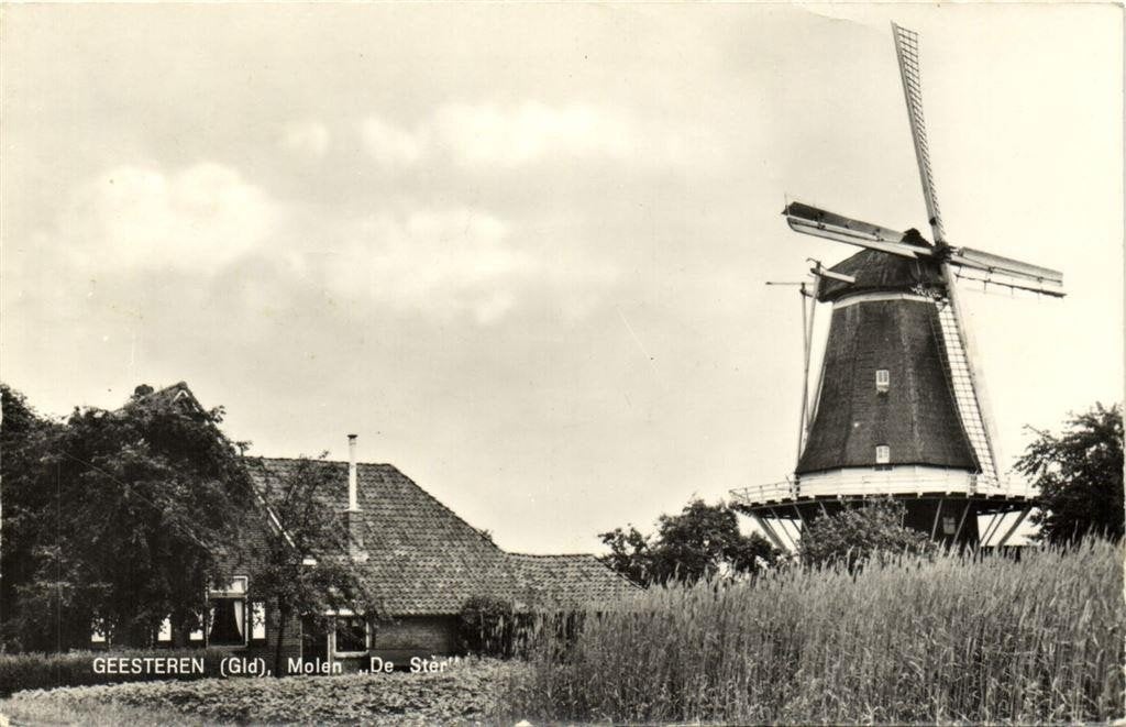 Geesteren [Gld], Molen De Ster - 196? gelopen, Ophalen of Verzenden, 1960 tot 1980, Gelopen, Gelderland