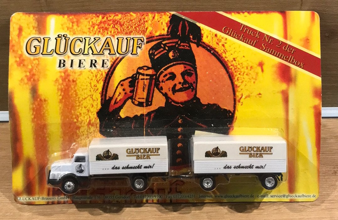 Miniatuur vrachtwagen Gluckauf bier, Verzamelen, Onbekend, Ophalen of Verzenden, Zo goed als nieuw, Onbekend