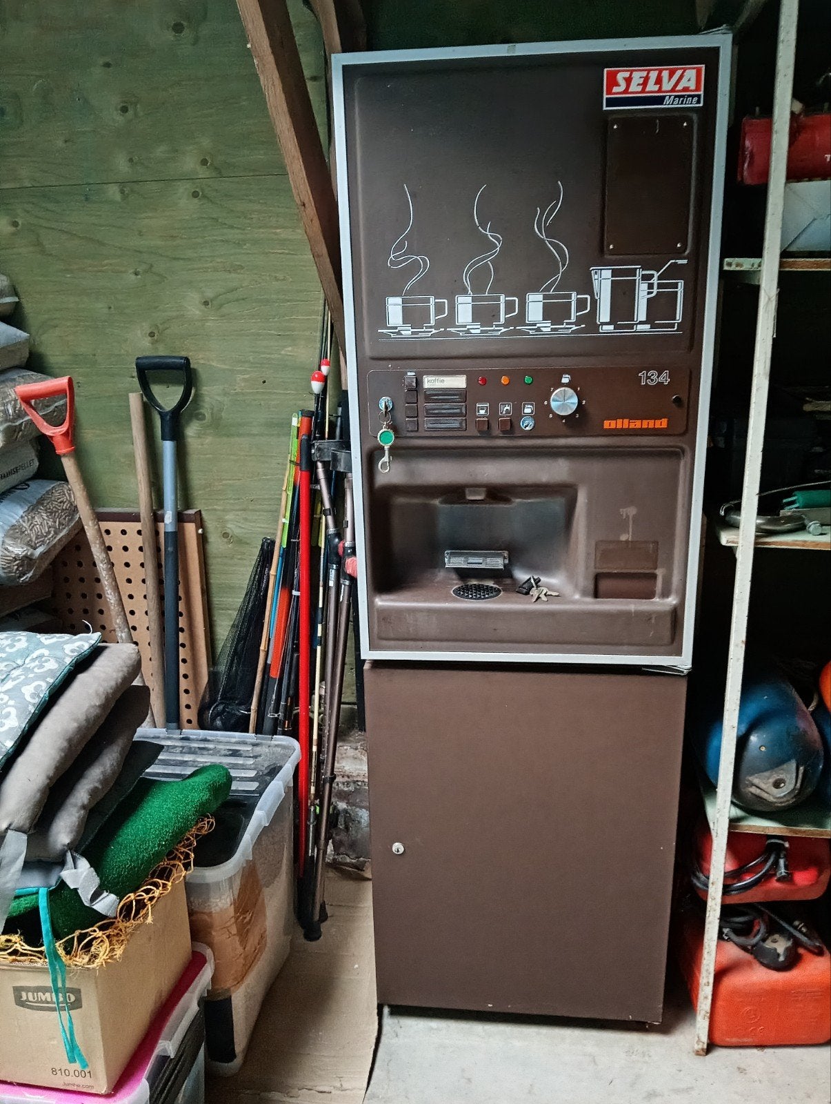 koffiemachine, Ophalen, Gebruikt