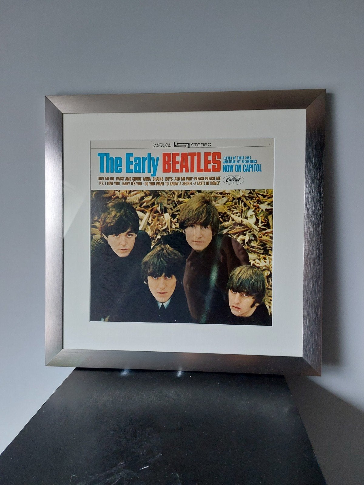 Ingelijste The Early Beatles plaat - 45x45 cm, Ophalen, Minder dan 50 cm, Overige typen, Zo goed als nieuw