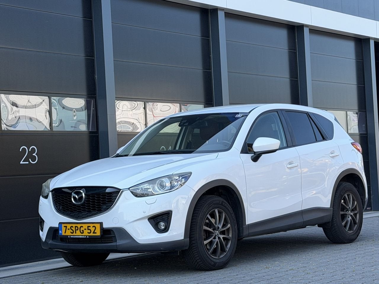 Mazda CX-5 2.2D Skylease+ Leer Navi PDC Clima (bj 2013), 150 pk, 2191 cc, Wit, Bedrijf