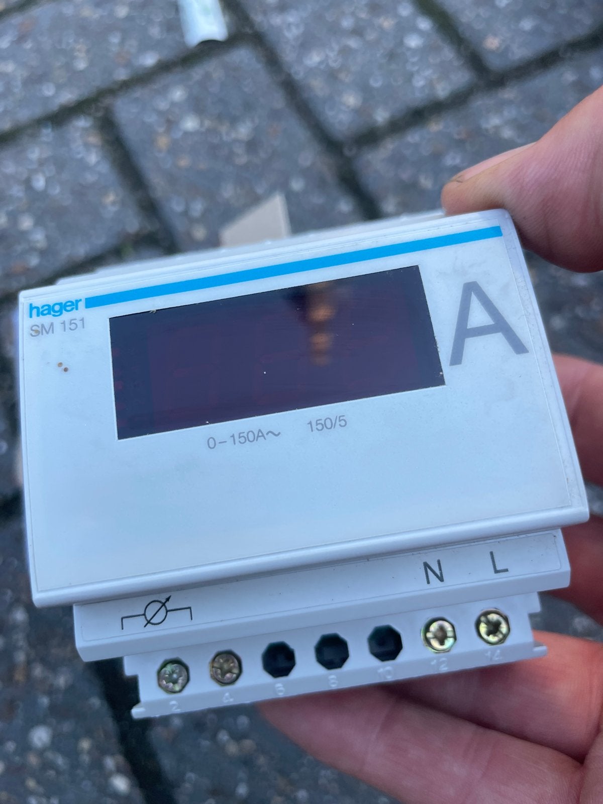 Hager SM151 Digitale Ampèremeter 0-150A Nieuw in Verpakking, Ophalen of Verzenden, Nieuw, Overige typen