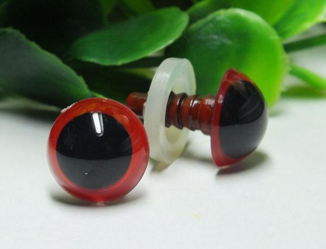 Veiligheidsoogjes rood en goud 10 mm per 30 paar, Hobby en Vrije tijd, Breien en Haken, Ophalen of Verzenden, Nieuw, Breien of Haken