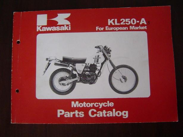 KAWASAKI KL250 A 1981 parts catalogue KL250A A5, Ophalen of Verzenden, Kawasaki