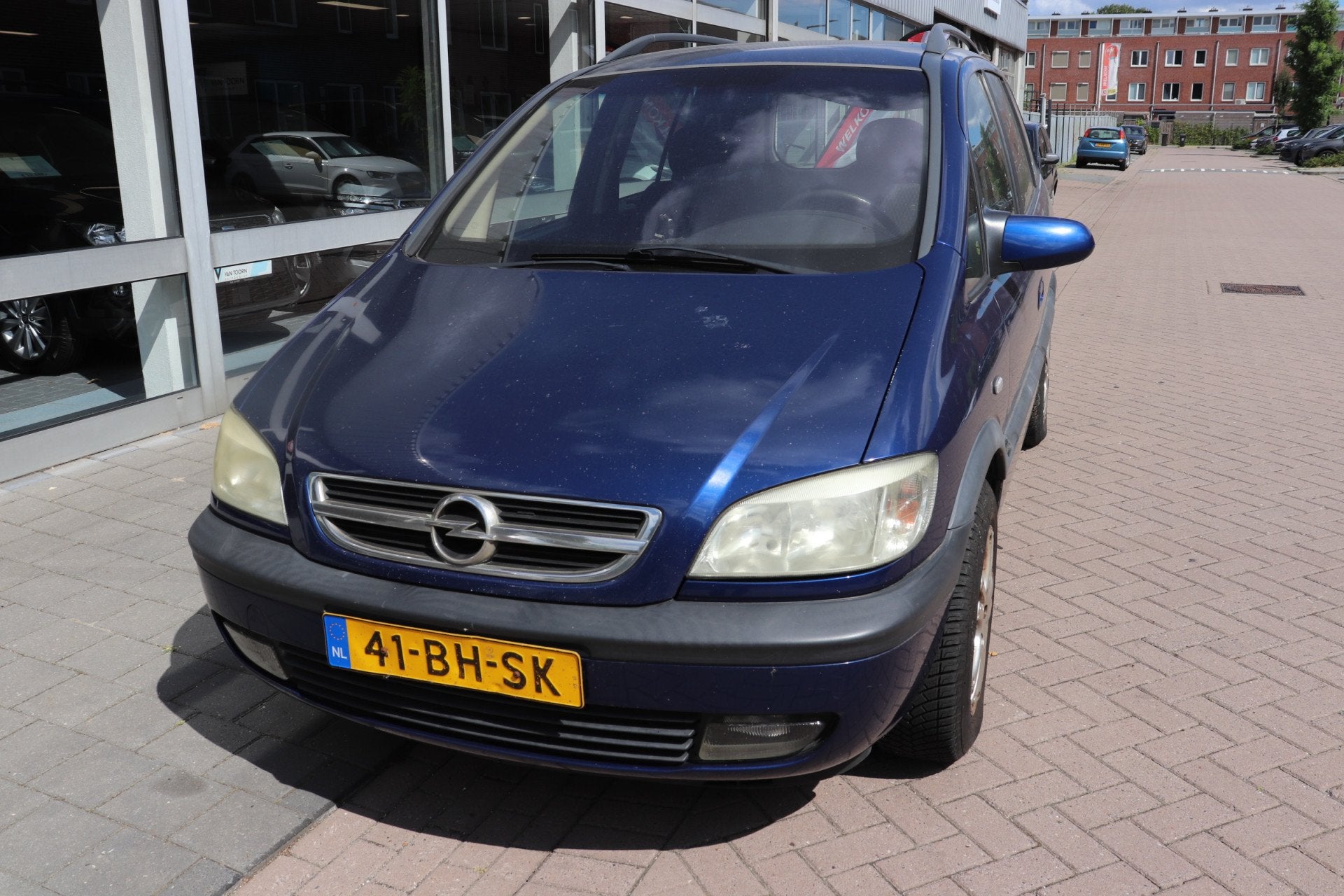 Opel Zafira 2.2-16V Comfort Automaat 2p invalide aanpassing,, Auto's, Opel, 1345 kg, Stof, Gebruikt, Blauw