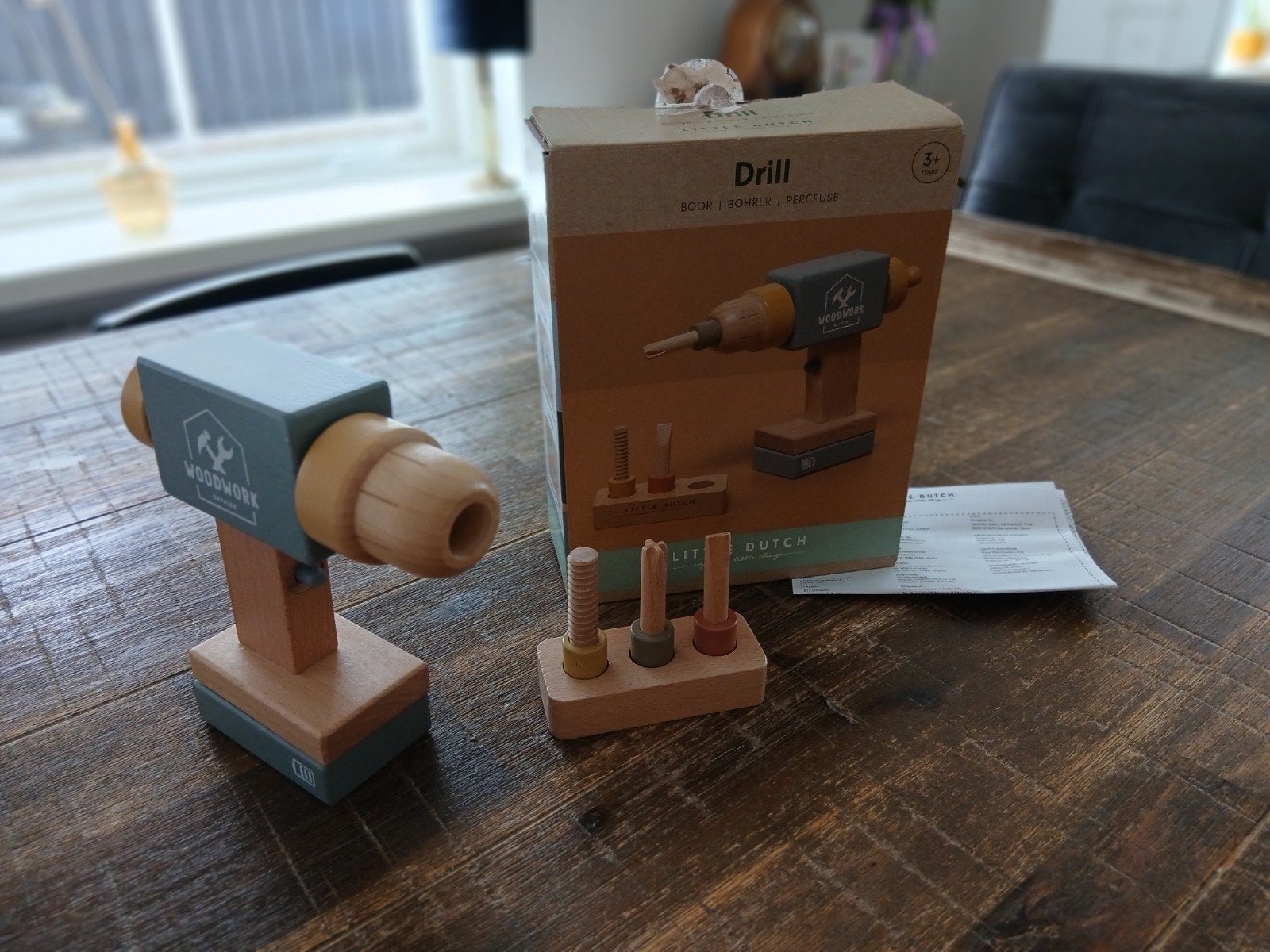 Little Dutch houten boormachine zgan, Kinderen en Baby's, Speelgoed | Houten speelgoed, Ophalen of Verzenden, Zo goed als nieuw