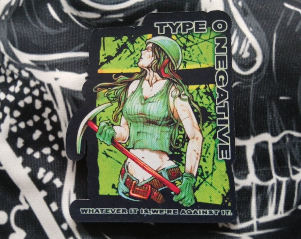 Type O Negative mooie  whatever it is shaped patch t31, Ophalen of Verzenden, Nieuw, Kleding