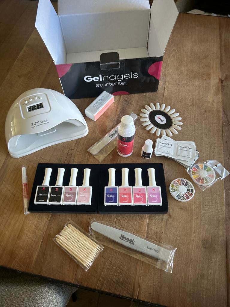 Complete Starterset Gelnagels met UV/LED Lamp, Ophalen of Verzenden, Nieuw, Overige typen