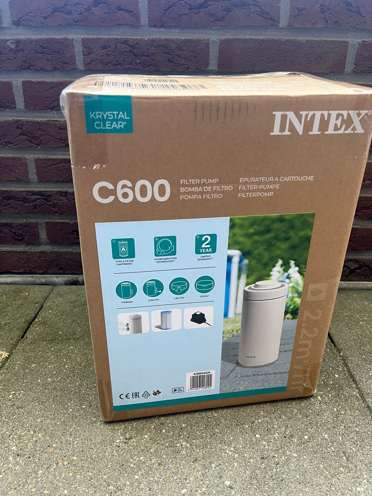 Intex Krystal Clear C600 filterpomp voor zwembad, Ophalen of Verzenden, Nieuw, Zwembadpomp