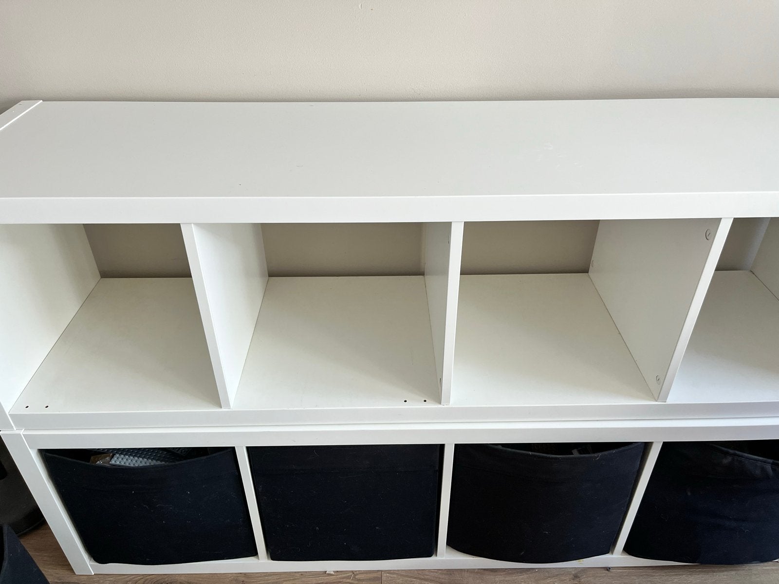 Gratis 2 losse witte IKEA kasten met 4 vakken, Ophalen, Gebruikt