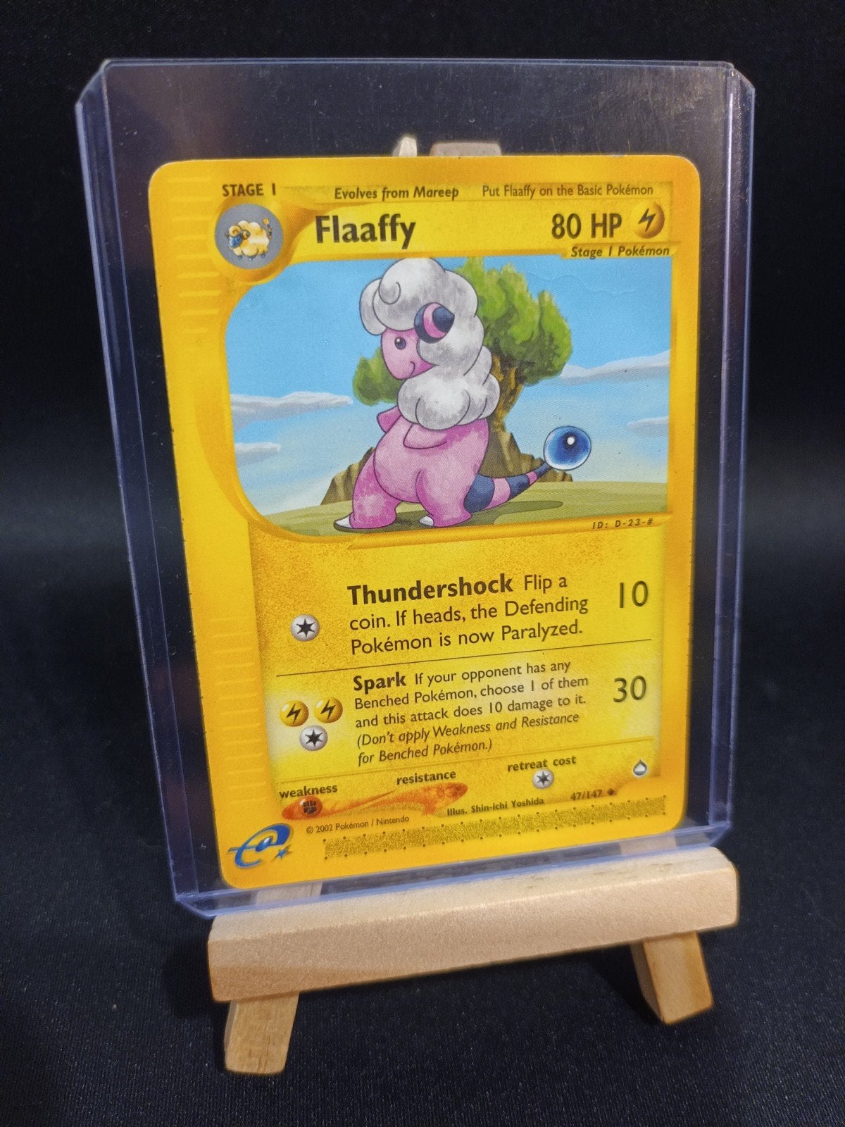 Pokémon Flaaffy 47/147 - Aquapolis - WOTC Vintage - LP, Ophalen of Verzenden, Gebruikt, Losse kaart