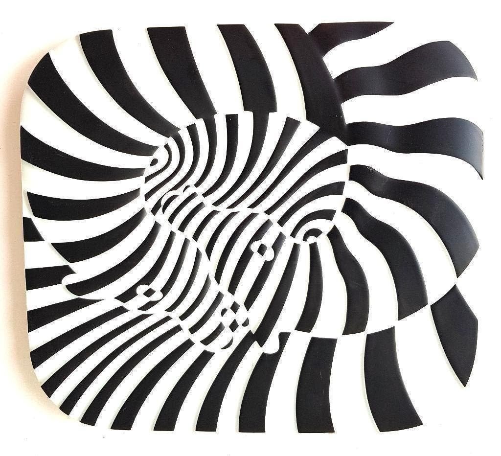 Vasarely Zebra Rosenthal Porselein Gesigneerde editie 1977, Antiek en Kunst, Kunst | Designobjecten, Verzenden