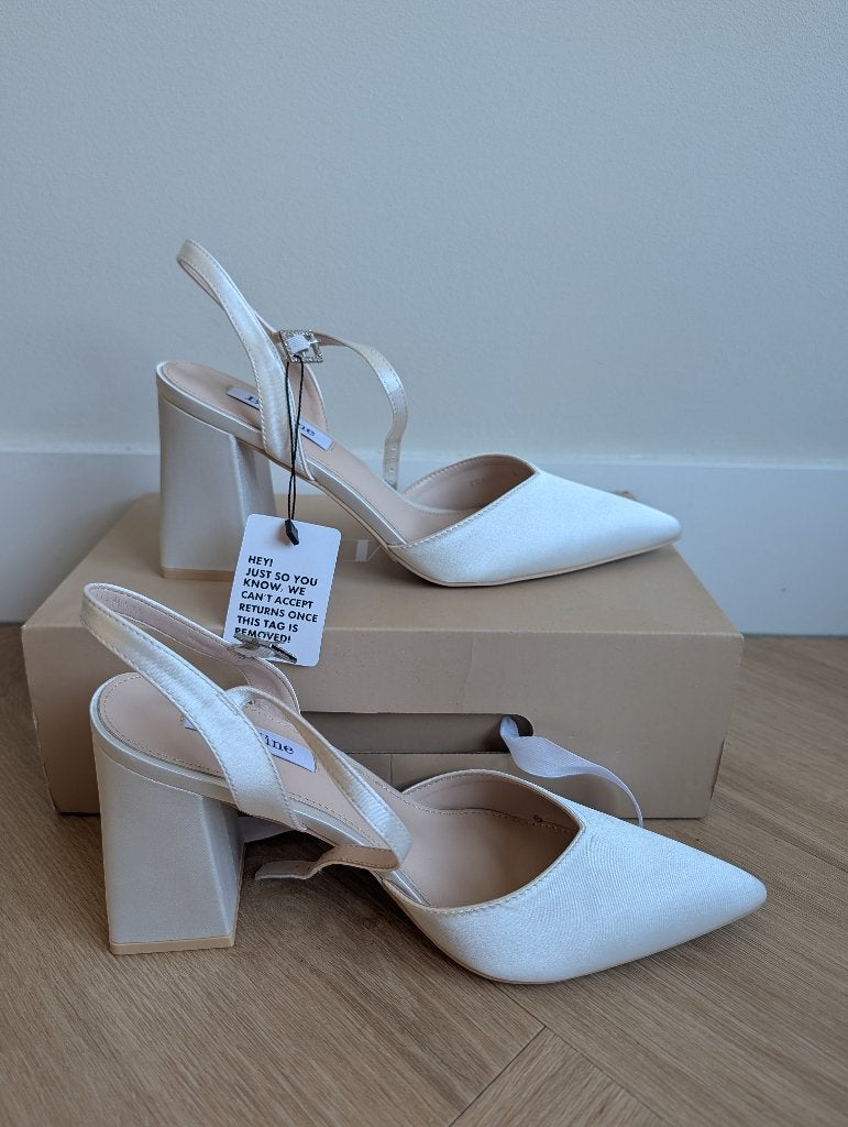 Bruidsschoenen, Pumps, Wit, Nieuw, Ophalen of Verzenden