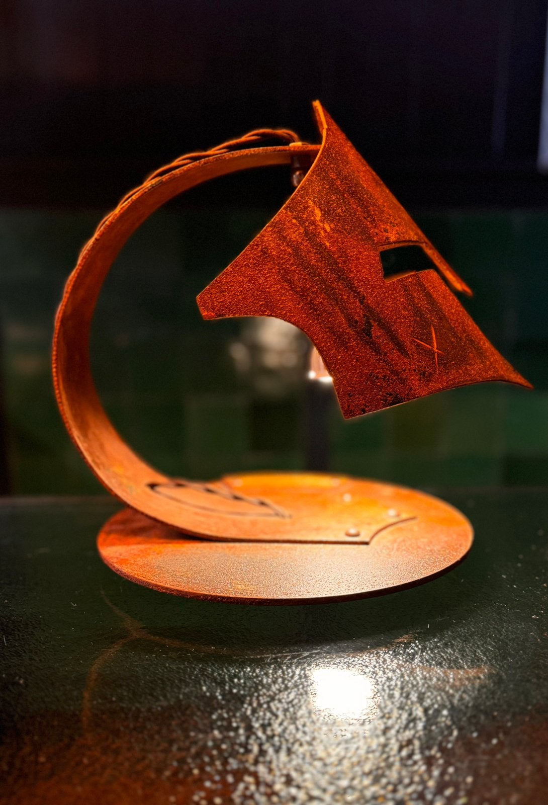 Odyssee tafellamp nr 4 uit oplage van 100 staal kunst design, Met schakelaar, Overige merken, 30 cm, E14 (klein)