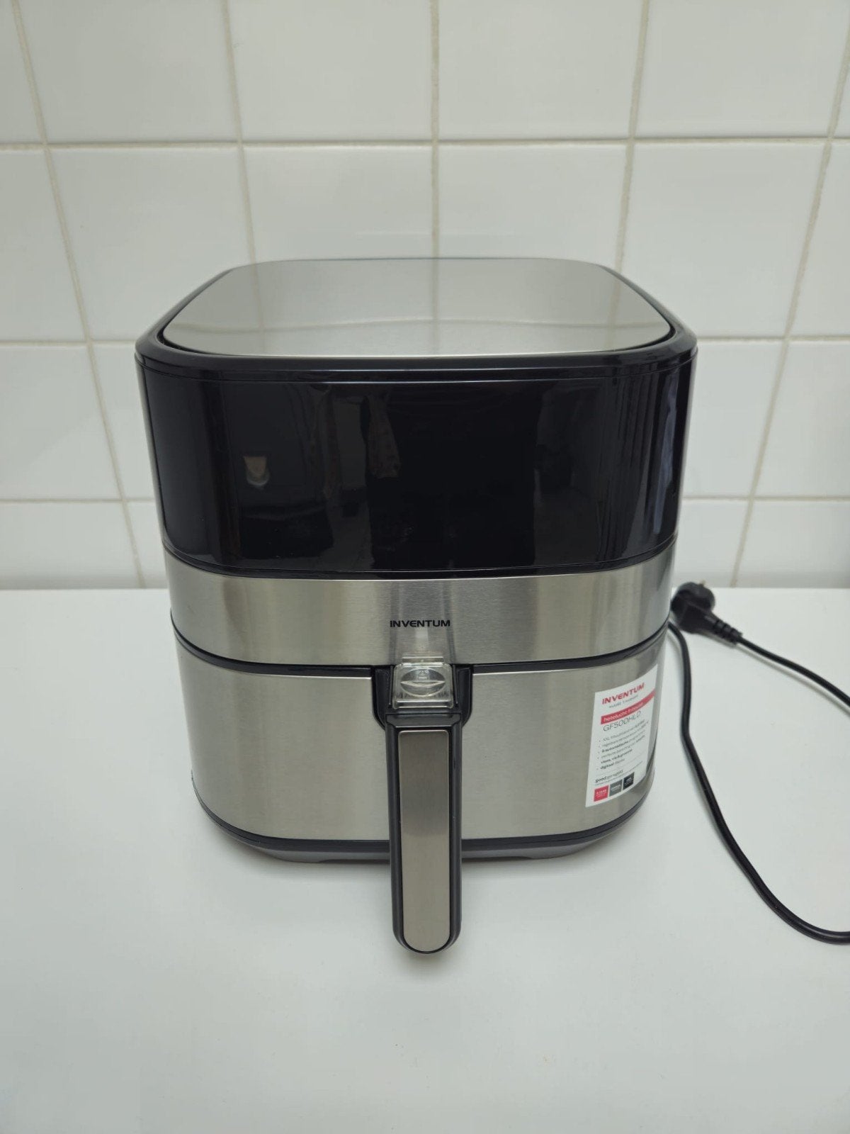 Inventum GF500HLD Airfryer - 5 liter, Ophalen of Verzenden, Gebruikt, Airfryer XXL, 1500 gram of meer